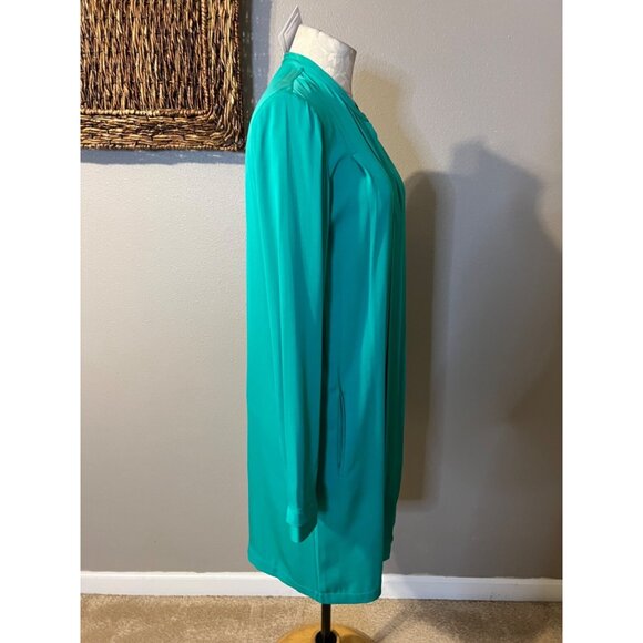 DVF Diane Von Furstenberg Atira Dress 8 Long Sleeve Silk Emerald Green NWT $475 - Picture 9 of 14
